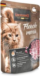Leonardo Finest Selection Fleischmenü Huhn Rind Lamm getreidefrei Nassfutter für ausgewachsene Katzen 16x85g - 16 x 85 g – Bild 1 von 13