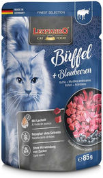 Leonardo Finest Selection Hundefutter Büffel mit Blaubeeren Adult 16x85g ohne Farb- und Aromastoffe sowie Konservierungsstoffe – Bild 1 von 1