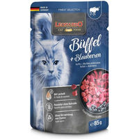 Produktbild von Leonardo Finest Selection Hundefutter Büffel mit Blaubeeren Adult 16x85g ohne Farb- und Aromastoffe sowie Konservierungsstoffe