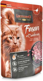 Leonardo Finest Selection Katzen Nassfutter Fasan mit Cranberries Stückchen in Sauce getreidefrei 85 g - 16 x 85 g – Bild 1 von 10