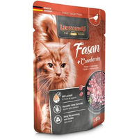 Produktbild von Leonardo Finest Selection Katzen Nassfutter Fasan mit Cranberries Stückchen in Sauce getreidefrei 85 g - 16 x 85 g