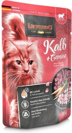 Leonardo Finest Selection Katzen Nassfutter Kalb mit Gemüse Stückchen in Sauce getreidefrei und glutenfrei 16 x 85 g - 16 x 85 g – Bild 1 von 6