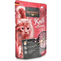 Produktbild von Leonardo Finest Selection Katzen Nassfutter Kalb mit Gemüse Stückchen in Sauce getreidefrei und glutenfrei 16 x 85 g - 16 x 85 g