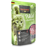 Produktbild von Leonardo Finest Selection Katzen Nassfutter Wild mit Heidelbeeren Stückchen in Sauce Getreidefrei 85 g - 16 x 85 g