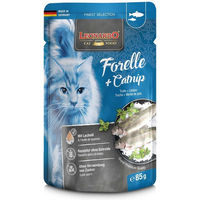 Produktbild von Leonardo Finest Selection Katzenfutter Forelle und Catnip getreidefrei 32x85g