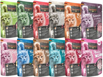 Leonardo Finest Selection Katzenfutter Set mit gemischten Geschmacksrichtungen hoher Fleischanteil 24 x 85 g – Bild 1 von 1