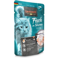 Produktbild von Leonardo Finest Selection Nassfutter für Katzen Adult Fisch mit Garnele und Lachs getreidefrei und glutenfrei 85g - 16 x 85 g