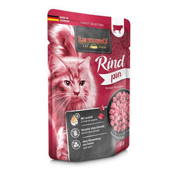 Leonardo Finest Selection Nassfutter für Katzen Rind mit Lachs getreidefrei 16 x 85 g - 16 x 85 g – Bild 1 von 10