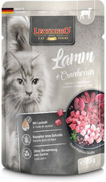 Produktbild von Leonardo Finest Selection Nassfutter Lamm und Lachs für Katzen 32x85g
