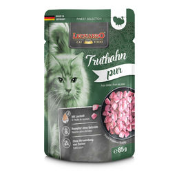 Leonardo Finest Selection Truthahn pur Monoprotein Katzenfutter 32x85g – Bild 1 von 2