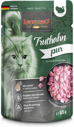 Produktbild von Leonardo Finest Selection Truthahn pur Nassfutter für Katzen 32x85g