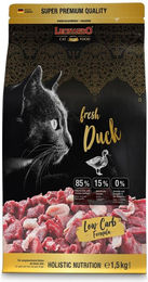 Leonardo Fresh Duck & Poultry Getreidefreies Trockenfutter für ausgewachsene Katzen 1,5 kg - 1,5 kg – Bild 1 von 8
