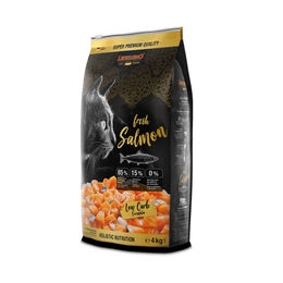 Leonardo Fresh Meat Salmon & Poultry Getreidefreies Trockenfutter für Katzen Adult 4 kg - 4 kg – Bild 1 von 7