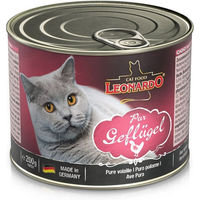 Produktbild von Leonardo Geflügel Pur Premium Katzenfutter ohne Farb- und Aromastoffe 24x200g