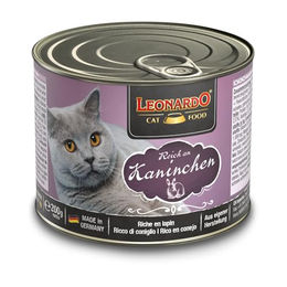 Leonardo Katzen Nassfutter Kaninchen Getreidefrei Adult 6x200g – Bild 1 von 5