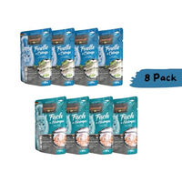 Produktbild von Leonardo Katzen Nassfutter Multi Bundle 8x85 g Getreidefrei Ohne Zucker Forelle mit Catnip und Fisch mit Shrimps