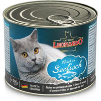 Produktbild von Leonardo Katzen Nassfutter Reich an Seefisch Stückchen in Sauce Getreidefrei Adult 6 x 200 g - 200 g