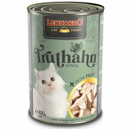Leonardo Katzen Nassfutter Truthahn mit extra Filet für adulte Katzen 400 g - 6 x 400 g – Bild 1 von 6