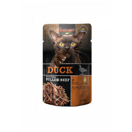 Leonardo Katzen Nassfutter Truthahn mit extra Pulled Beef Getreidefrei Adult 16 x 70 g – Bild 1 von 6