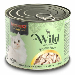 Leonardo Katzen Nassfutter Wild mit extra Filetstückchen 6 x 200 g - 6 x 200 g – Bild 1 von 9