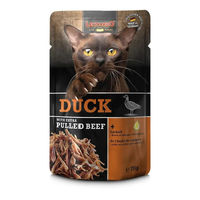 Produktbild von Leonardo Katzenfutter Ente mit extra Pulled Beef Getreidefrei 16 x 70 g - 32 x 70 g