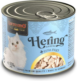 Produktbild von Leonardo Katzenfutter Hering mit extra Filet für adulte Katzen 24x200g