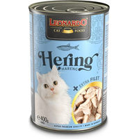 Produktbild von Leonardo Katzenfutter Hering mit extra Filet für erwachsene Katzen 24x400g