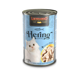 Leonardo Katzenfutter Hering mit extra Filets Adult 24x400g – Bild 1 von 2