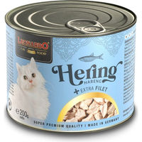 Produktbild von Leonardo Katzenfutter Hering mit extra Filetstückchen für erwachsene Katzen 200 g - 6 x 200 g