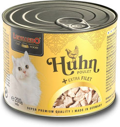 Produktbild von Leonardo Katzenfutter Huhn mit extra Filet für erwachsene Katzen 24x200g