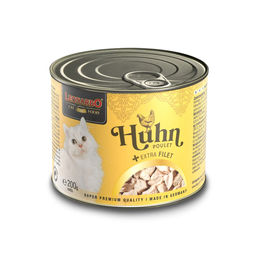 Leonardo Katzenfutter Huhn mit extra Filet für erwachsene Katzen 24x200g – Bild 1 von 2