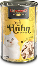 Produktbild von Leonardo Katzenfutter Huhn mit extra Filet für erwachsene Katzen 6x400g