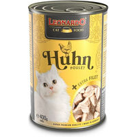 Produktbild von Leonardo Katzenfutter Huhn mit extra Filet für erwachsene Katzen 6x400g