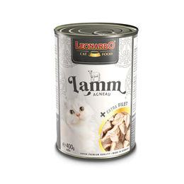 Leonardo Katzenfutter Lamm mit extra Filet für erwachsene Katzen 24x400g – Bild 1 von 2