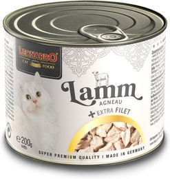 Leonardo Katzenfutter Lamm mit extra Filet für erwachsene Katzen 6x200g – Bild 1 von 3