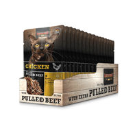 Produktbild von Leonardo Katzenfutter Nassfutter Adult Huhn mit extra Pulled Beef Getreidefrei 16x70g