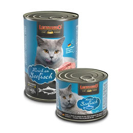 Leonardo Katzenfutter Reich an Seefisch Stückchen in Sauce Getreidefrei Adult 6 x 400 g - 6 x 400 g – Bild 1 von 10