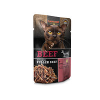 Produktbild von Leonardo Katzenfutter Rind mit extra Pulled Beef Pastete 70 g - 32 x 70 g