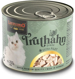 Produktbild von Leonardo Katzenfutter Truthahn mit extra Filet für erwachsene Katzen 6x200g