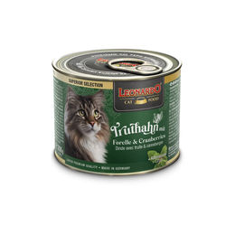 Produktbild von Leonardo Katzenfutter Truthahn mit Forelle und Cranberries Getreidefrei Adult 6x200g