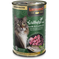 Produktbild von Leonardo Katzenfutter Truthahn mit Forelle und Cranberries getreidefrei Adult 6x400g - 6 x 400 g
