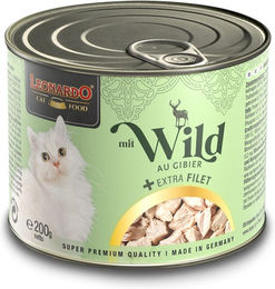 Produktbild von Leonardo Katzenfutter Wild mit extra Filet für erwachsene Katzen 6x200g