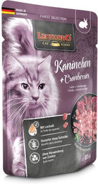Leonardo Katzennassfutter Adult Kaninchen mit Huhn und Cranberries Stückchen in Sauce getreidefrei 85 g - 16 x 85 g – Bild 1 von 6