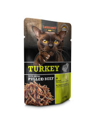 Leonardo Katzenpastete Truthahn mit extra Pulled Beef 70 g - 16 x 70 g – Bild 1 von 4