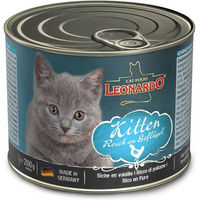 Produktbild von Leonardo Kitten Katzenfutter mit Geflügel und Rind getreidefrei 200 g - 6 x 200 g