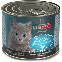 Produktbild von Leonardo Kitten Nassfutter Geflügel getreidefrei mit hohem Fleischanteil 6x200g