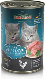 Produktbild von Leonardo Kitten Nassfutter Geflügel ohne Konservierungsstoffe 6x400g