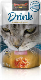 Produktbild von Leonardo Liquid Drink Lachs 10x40g zur Flüssigkeitsaufnahme für Katzen