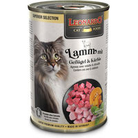 Produktbild von Leonardo Nassenfutter Lamm mit Geflügel und Kürbis getreidefrei ohne Zucker 6x400g - 6 x 400 g