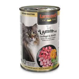 Produktbild von Leonardo Nassenfutter Lamm mit Geflügel und Kürbis getreidefrei ohne Zucker 6x400g